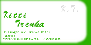 kitti trenka business card